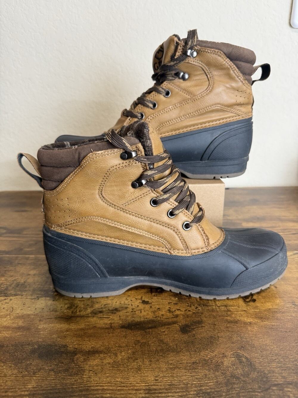 Magellan Outdoors Waterproof/ Fleece Lined/ Men's Duck Boot III/ Size 8D Brown.